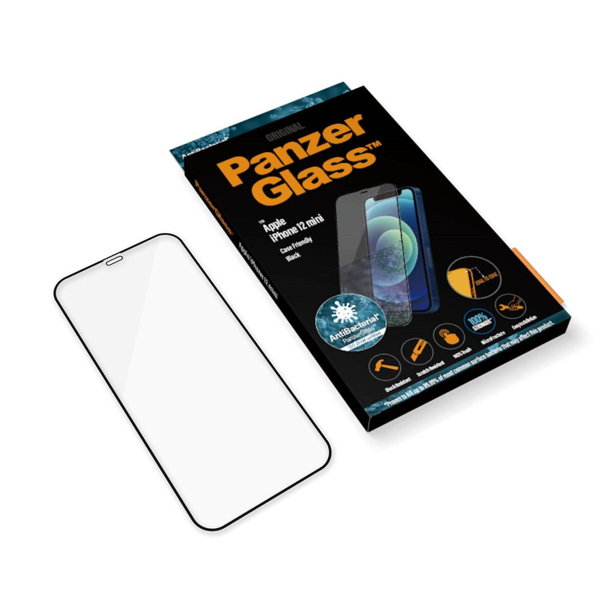PanzerGlass® Displayschutzglas iPhone 12 Mini | Edge-to-Edge